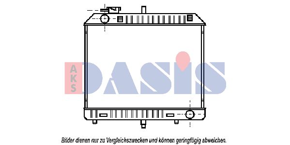 AKS DASIS radiatorius, variklio aušinimas 134700N